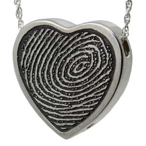 Sterling Silver Fingerprint Jewelry ash holding