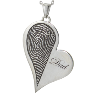 Sterling Silver Fingerprint Jewelry non ash holding